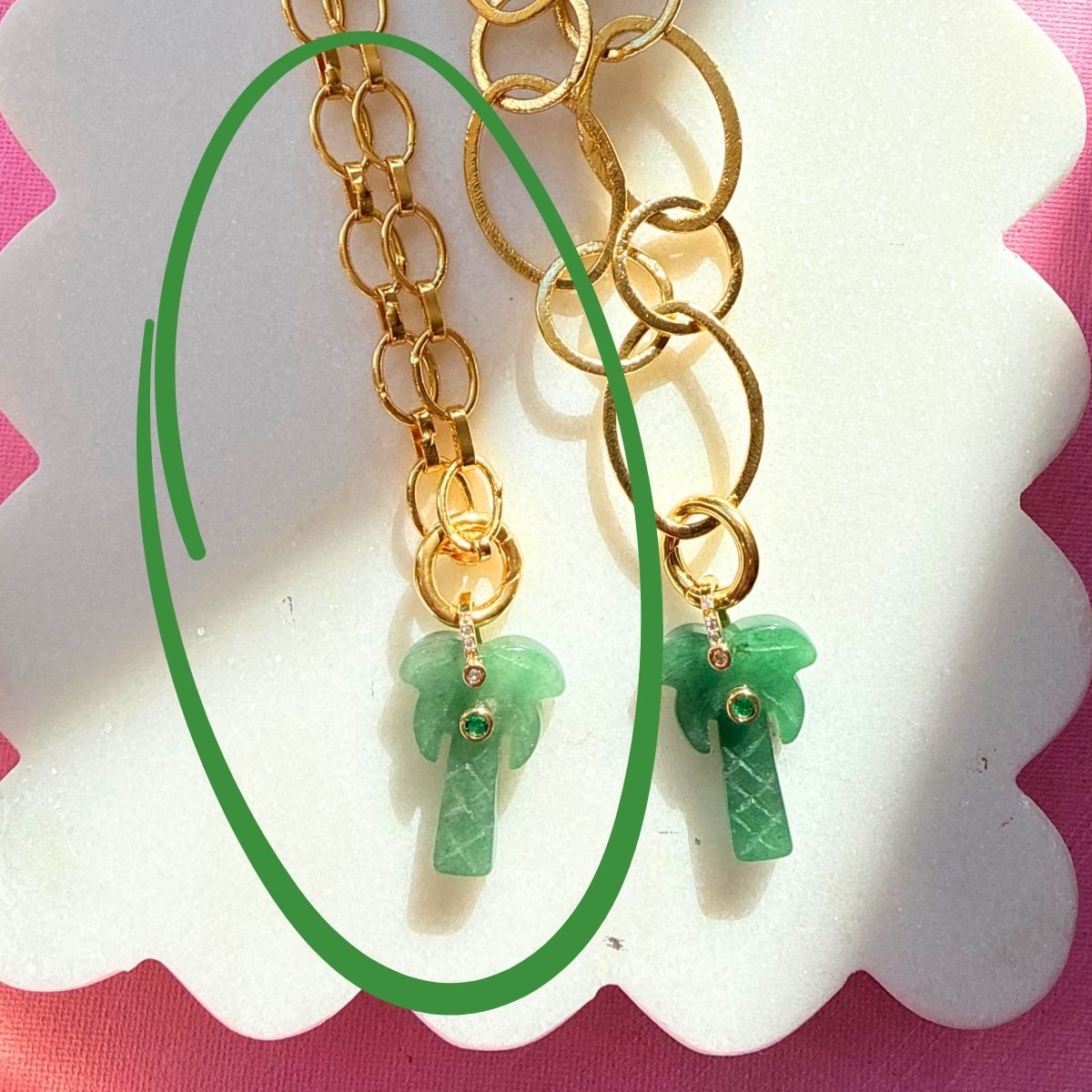 Holiday Romance (amazonite): Pendants & Chain