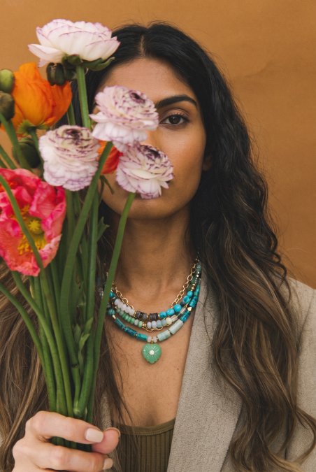 How to Style Colourful Statement Jewellery