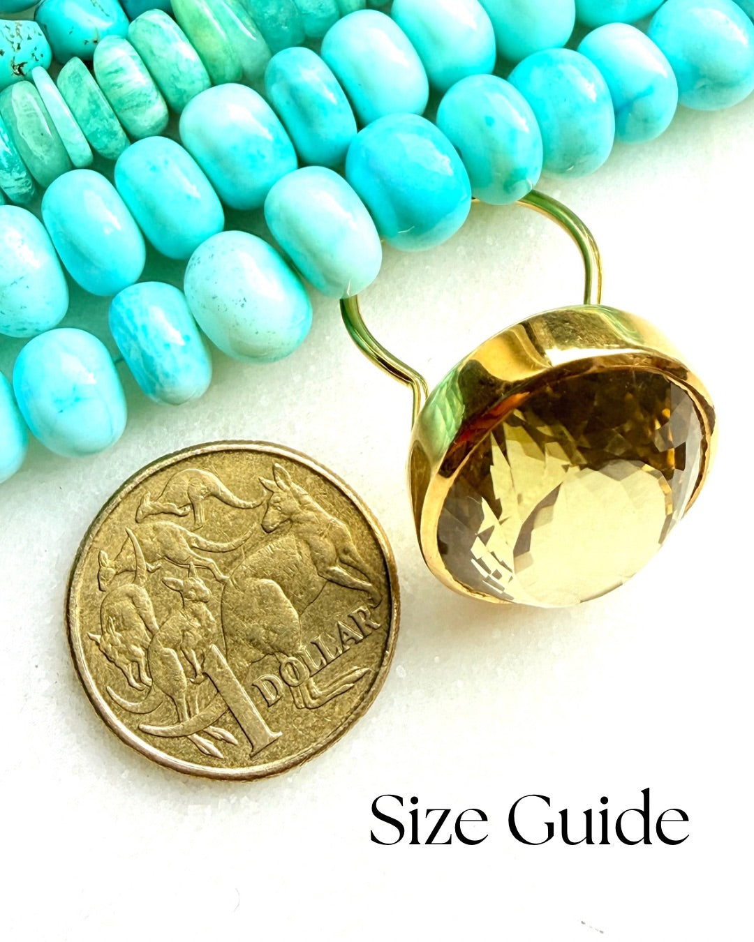 Candy Gem: Lemon Topaz Quartz Cocktail Ring (oval)