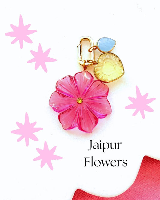 Jaipur Flowers (Pink): Pendants & Chain
