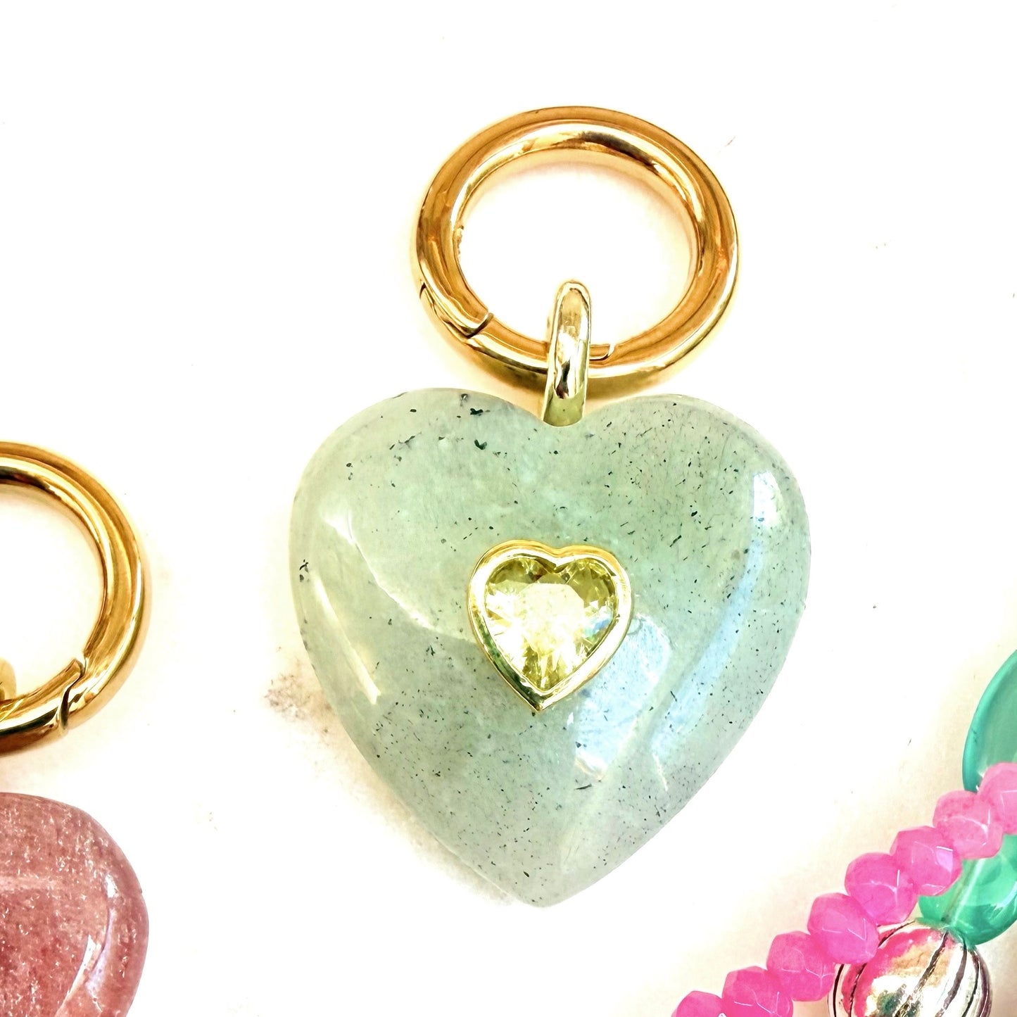 Hearts Alive (amethyst or lapis lazuli): Pendants & Chain
