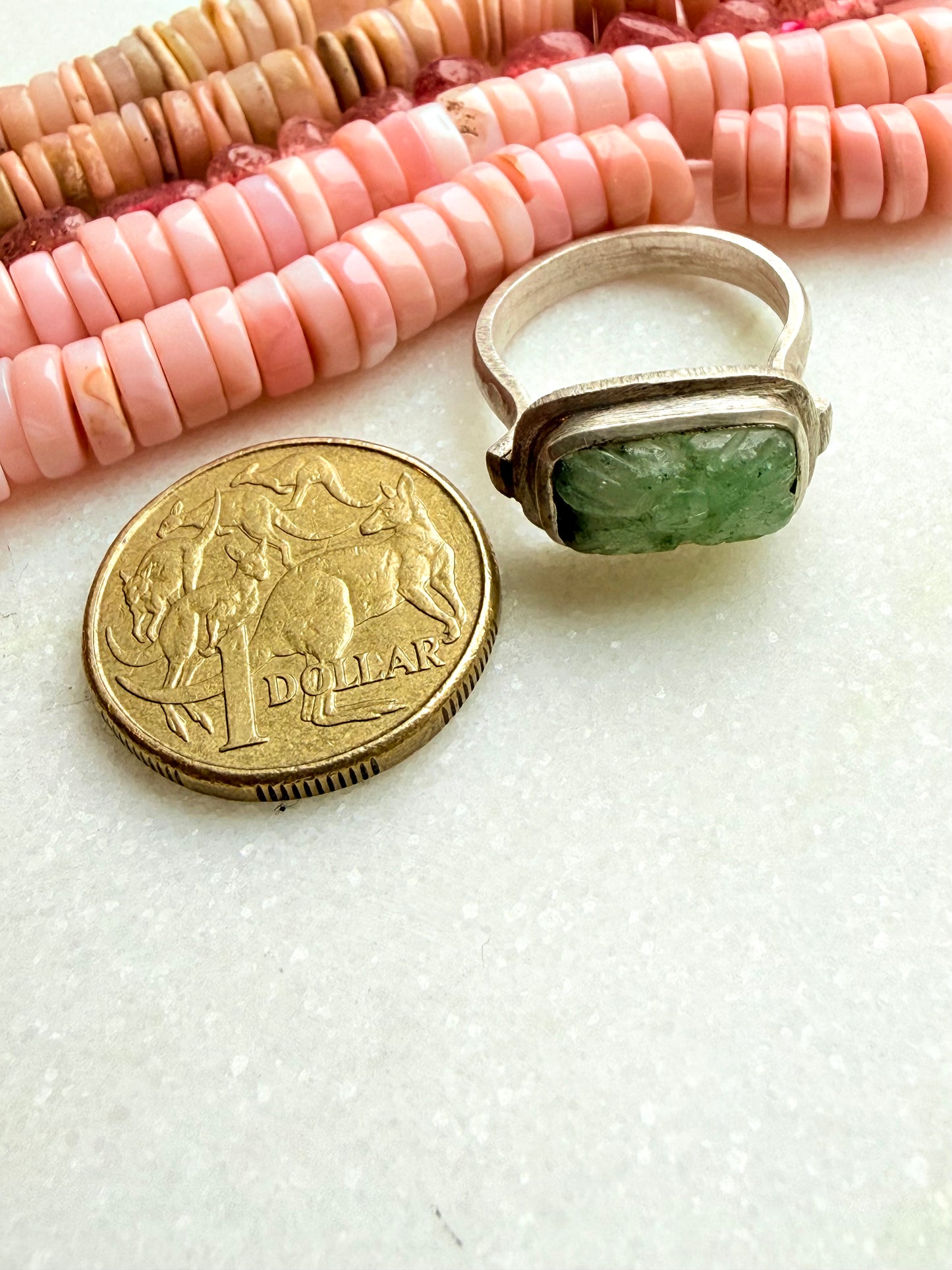 Jaipur Soul: Handcarved Emerald in Silver (3)