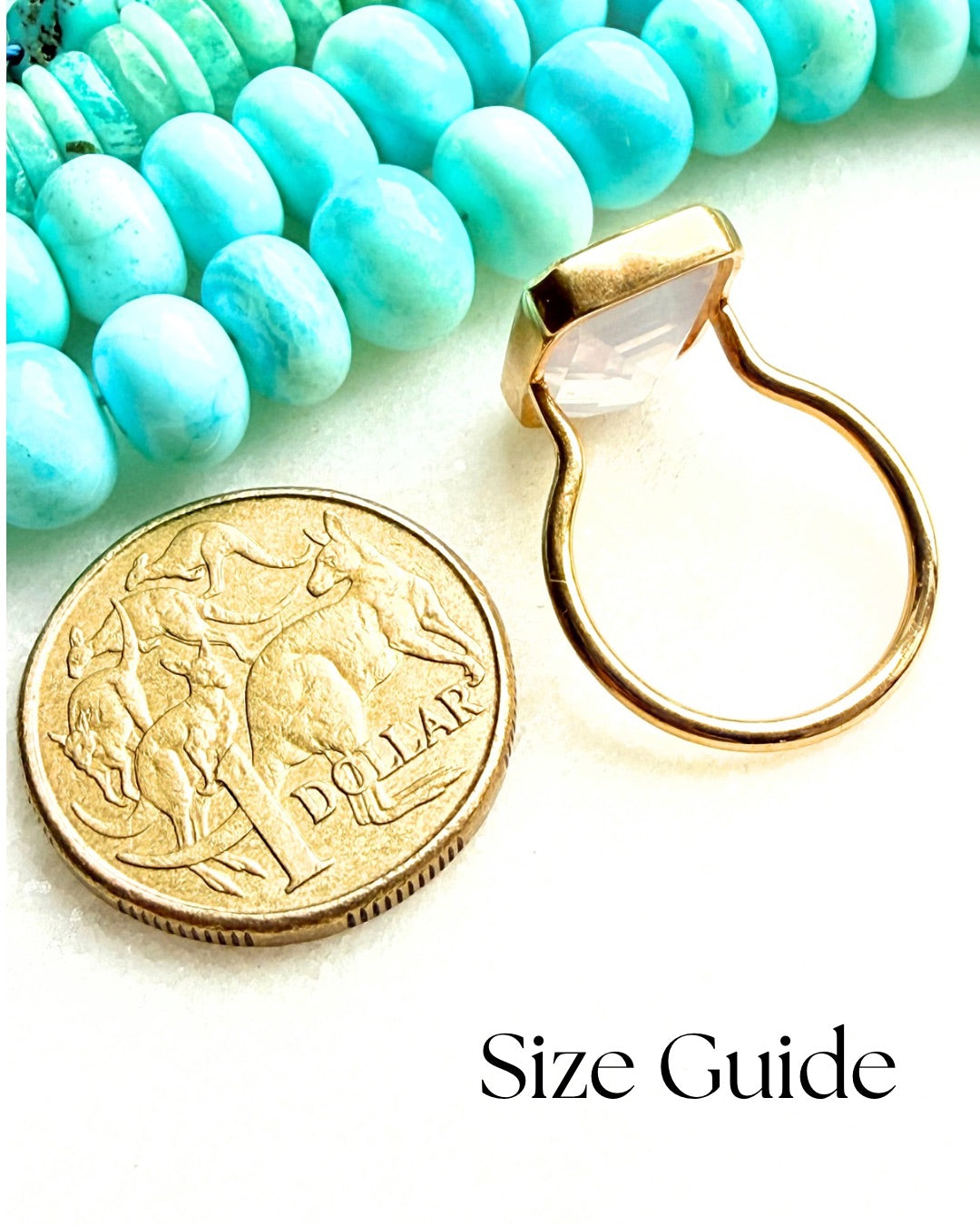 Candy Gem: Lavender Quartz Cocktail Ring (rectangle)
