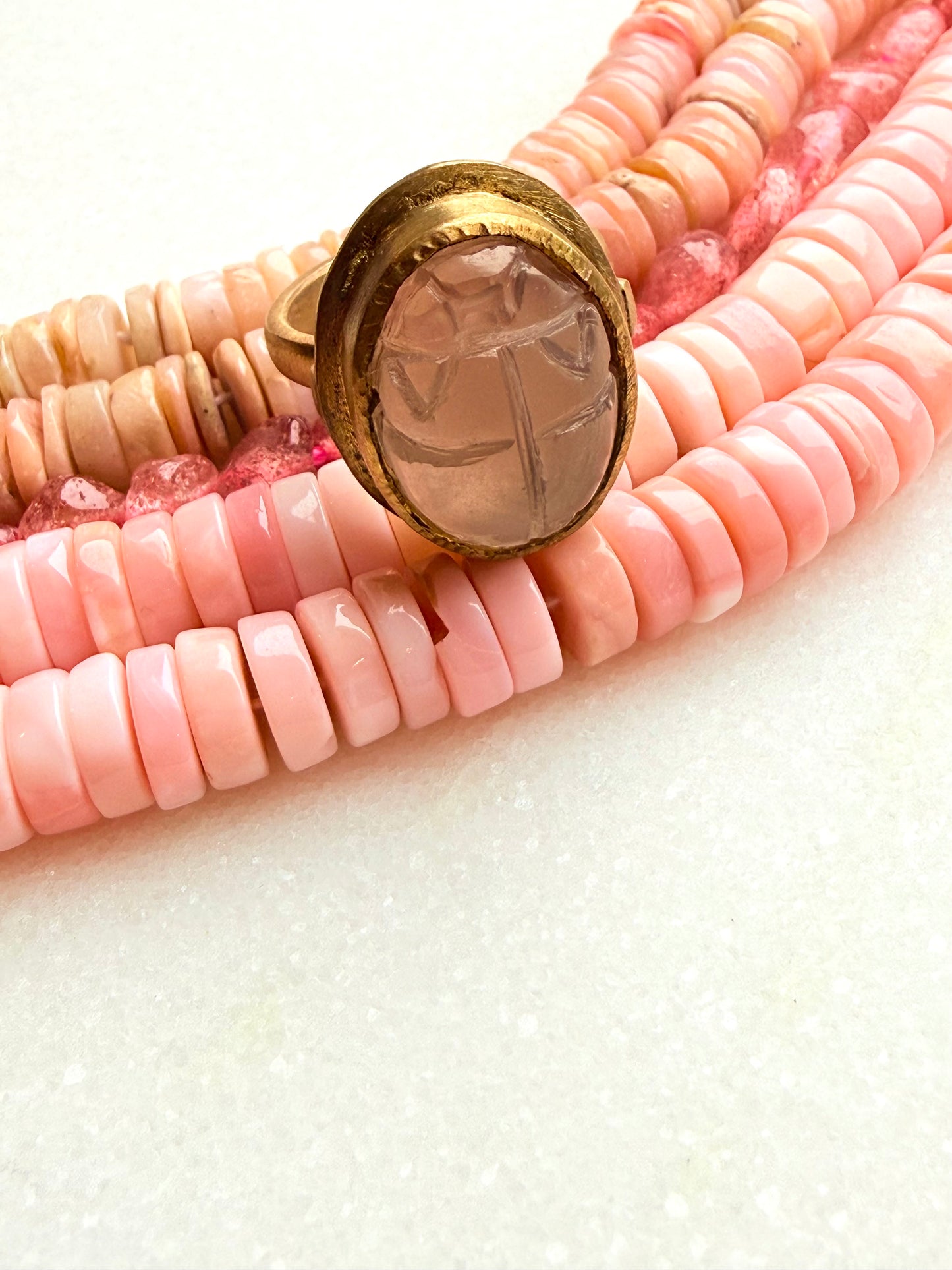 Jaipur Soul: Handmade Scarab - Smokey Quartz (1)
