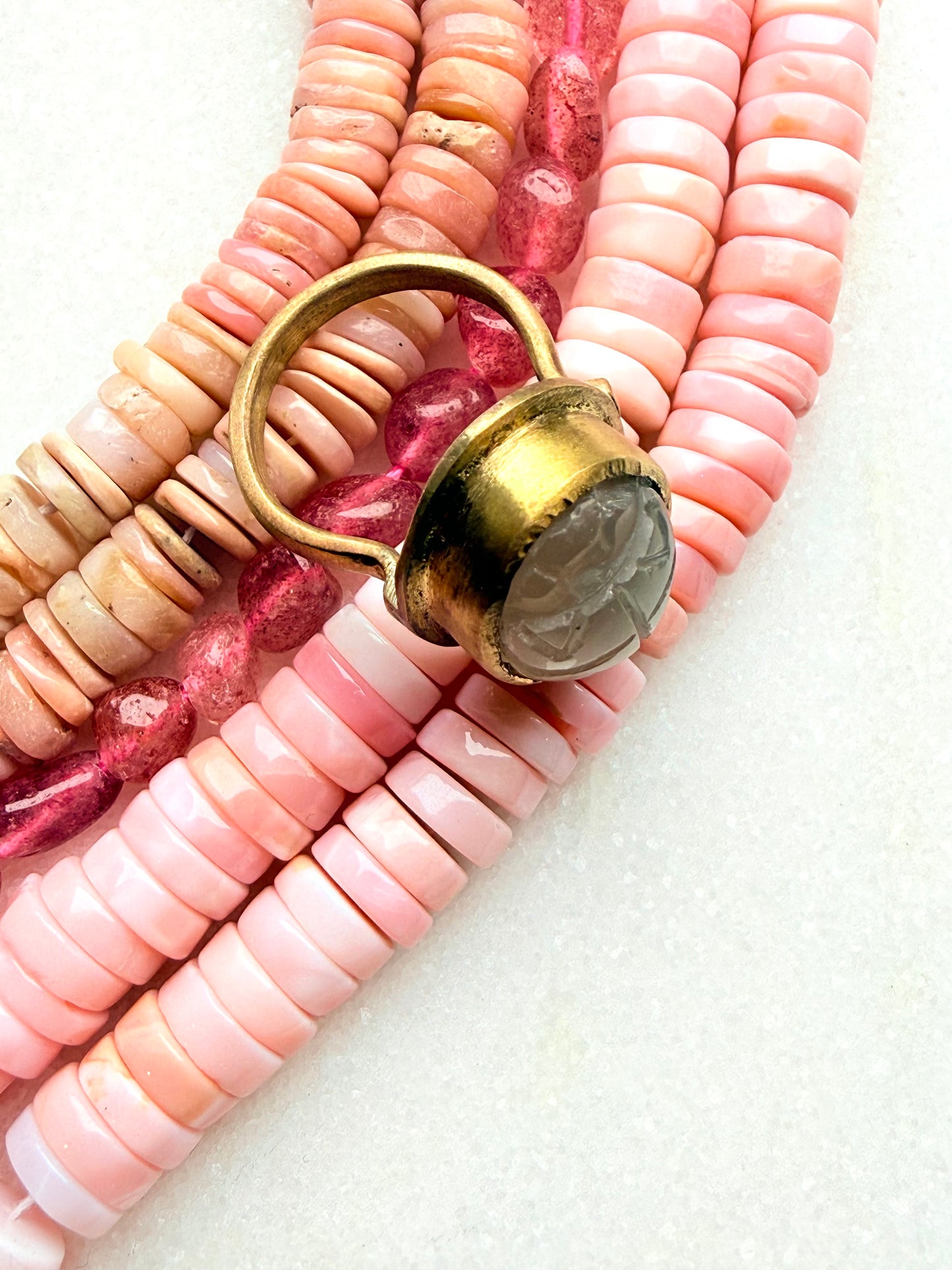 Jaipur Soul: Handmade Scarab - Smokey Quartz (1)