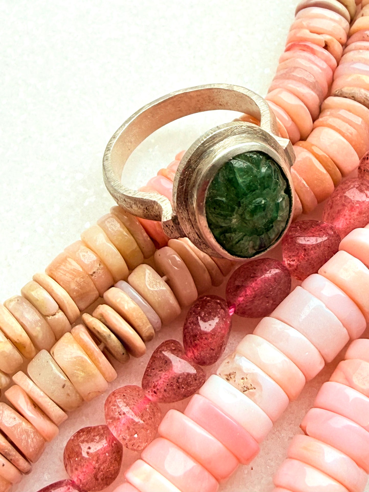 Jaipur Soul: Handcarved Emerald in Silver (2)