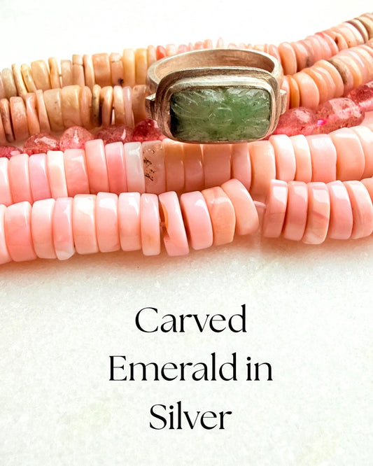 Jaipur Soul: Handcarved Emerald in Silver (3)