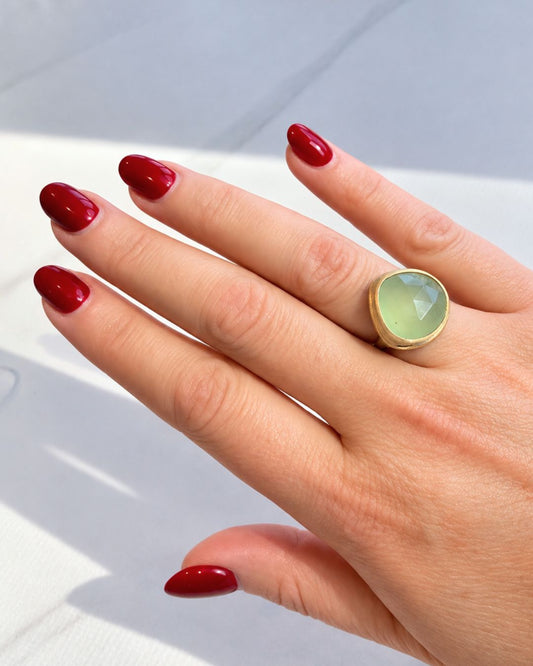 Jaipur Soul: Handmade Chalcedony (faceted)