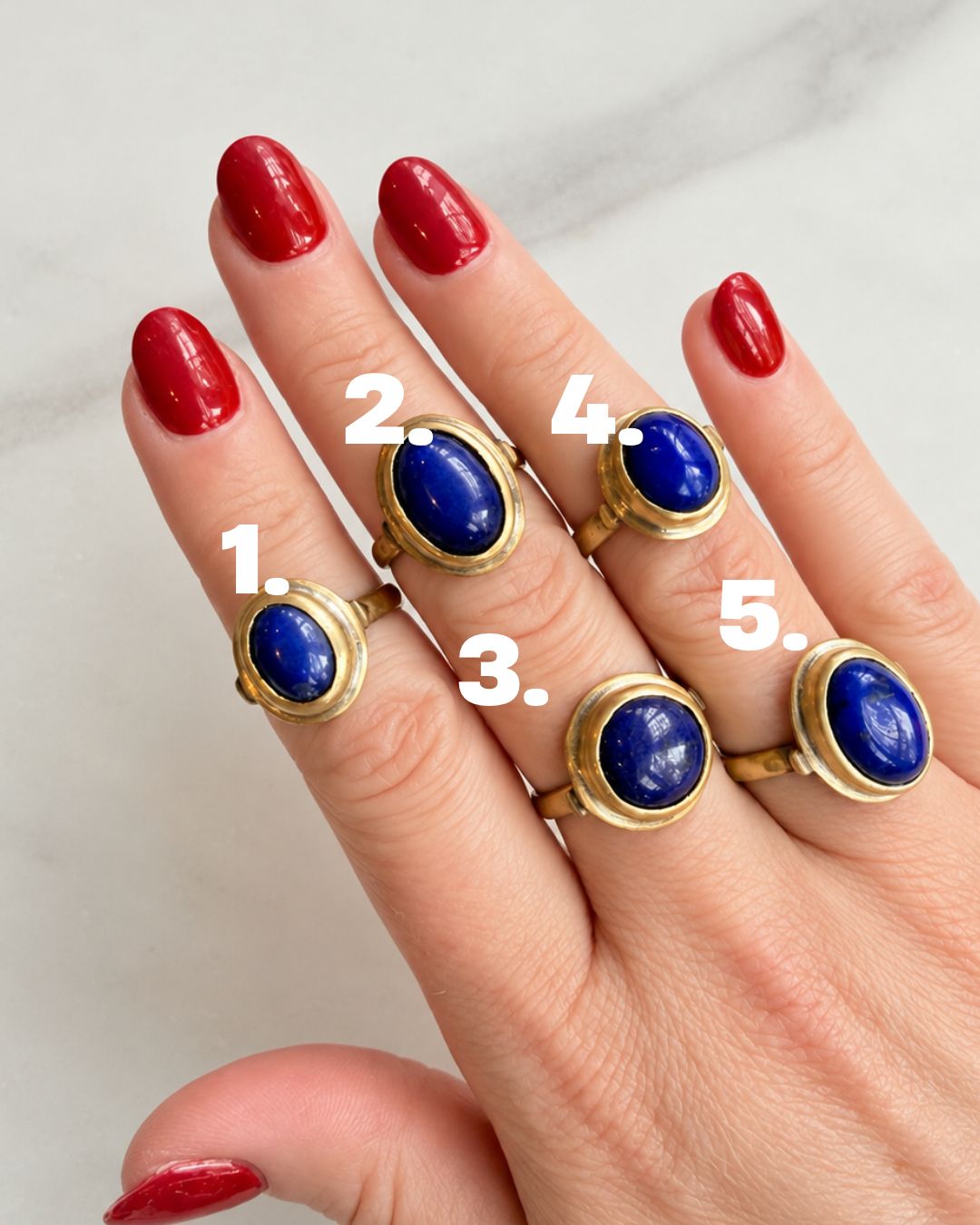 Jaipur Soul: Handmade Lapis Lazuli 1- 5