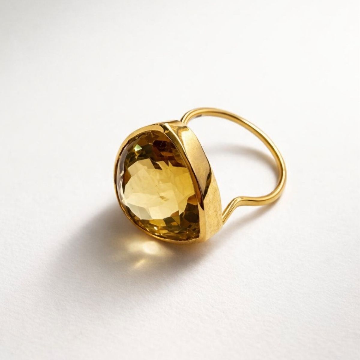 Candy Gem: Citrine Cocktail Ring